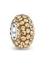 superb little silver gold tone pandora baby charm